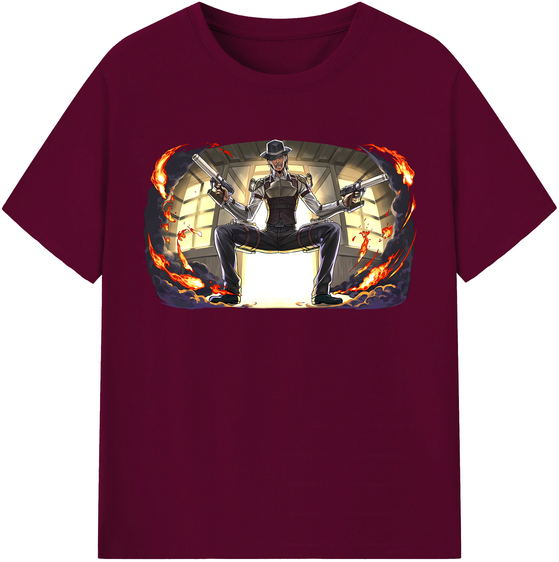 （画像用） 進撃の巨人 ケニー·アッカーマン Attack on Titan Kenny Ackerman レディースカジュアルプリントTシャツ（綿100％）